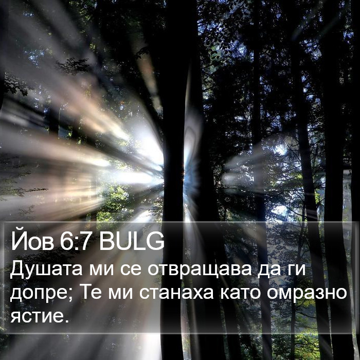 Йов 6:7 BULG Bible Study