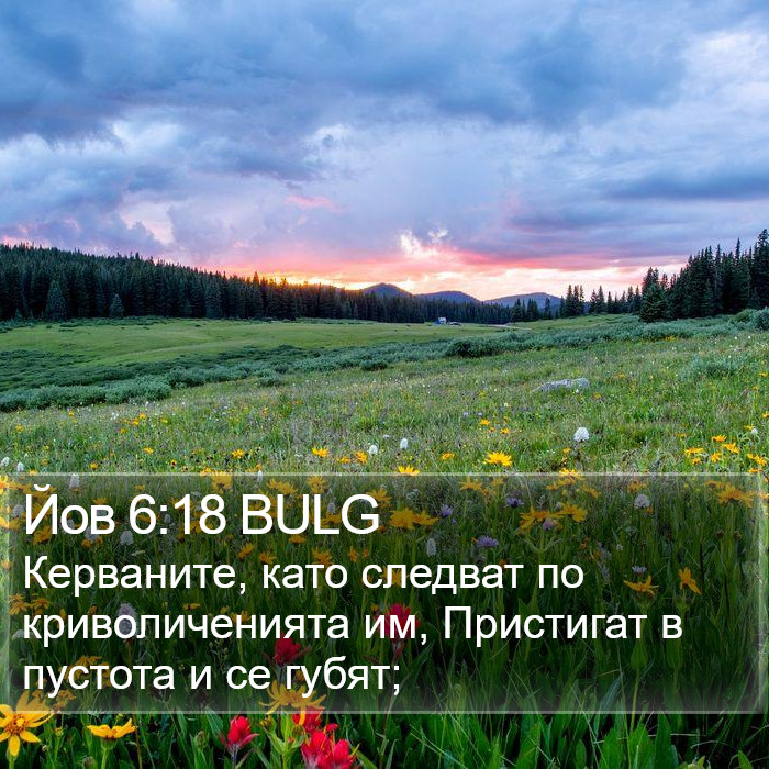 Йов 6:18 BULG Bible Study