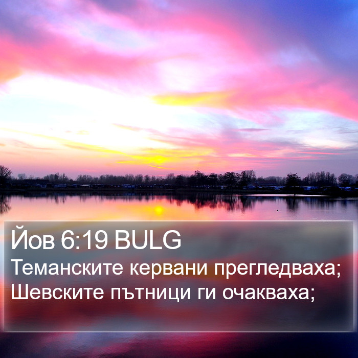 Йов 6:19 BULG Bible Study