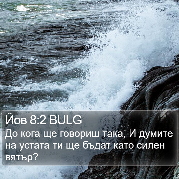 Йов 8:2 BULG Bible Study