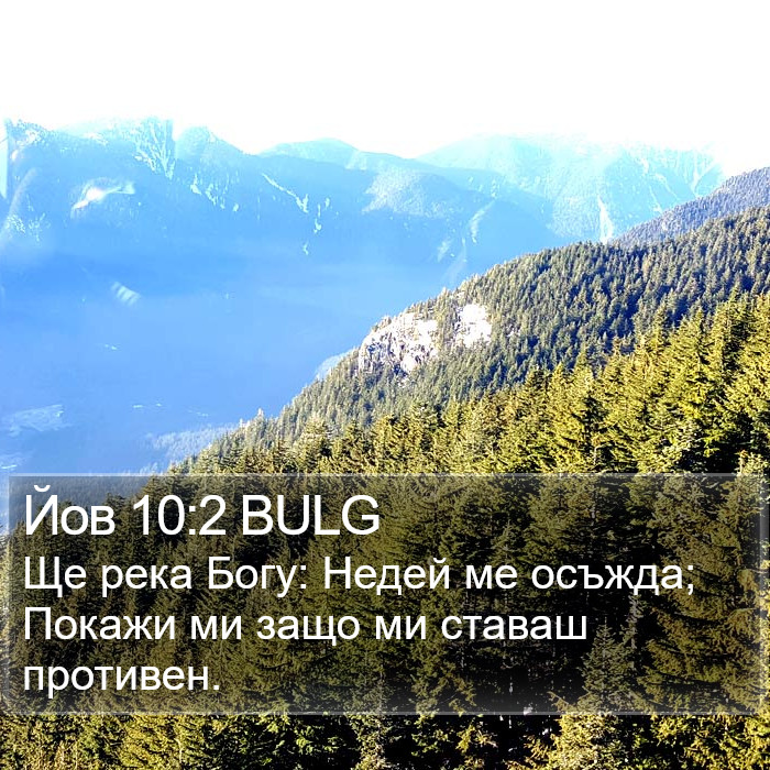 Йов 10:2 BULG Bible Study