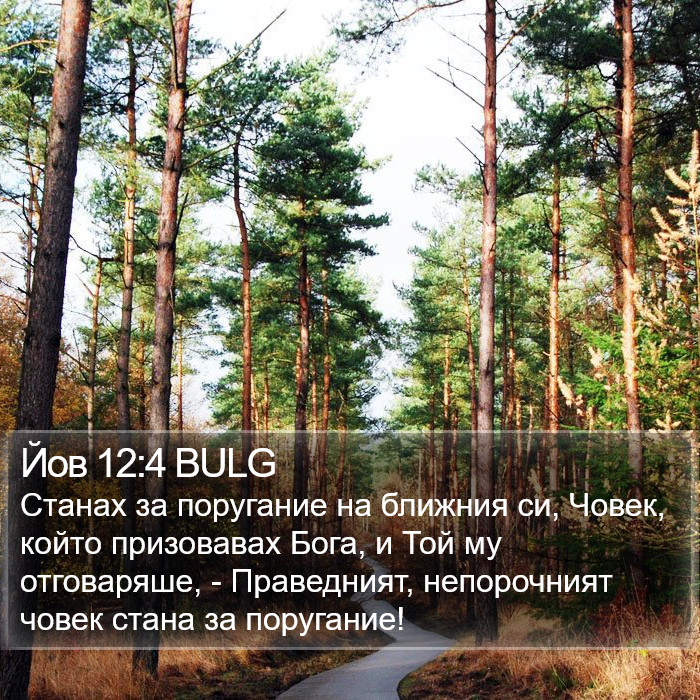 Йов 12:4 BULG Bible Study