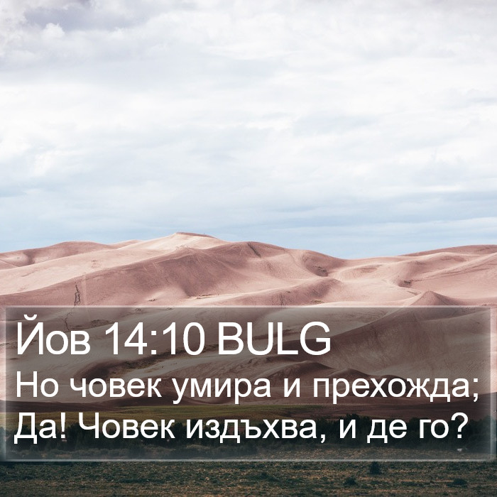 Йов 14:10 BULG Bible Study