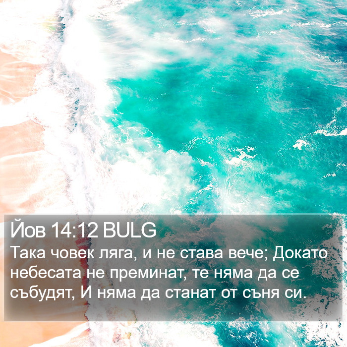 Йов 14:12 BULG Bible Study