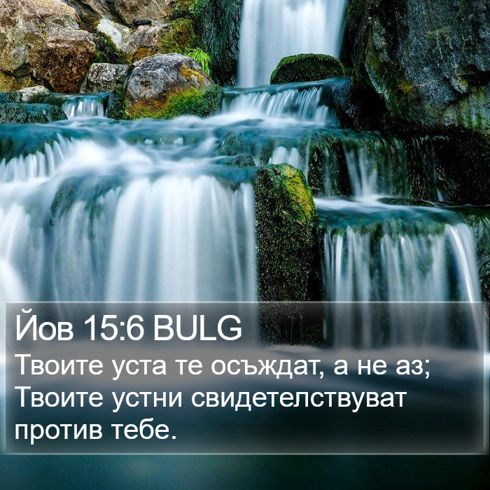 Йов 15:6 BULG Bible Study