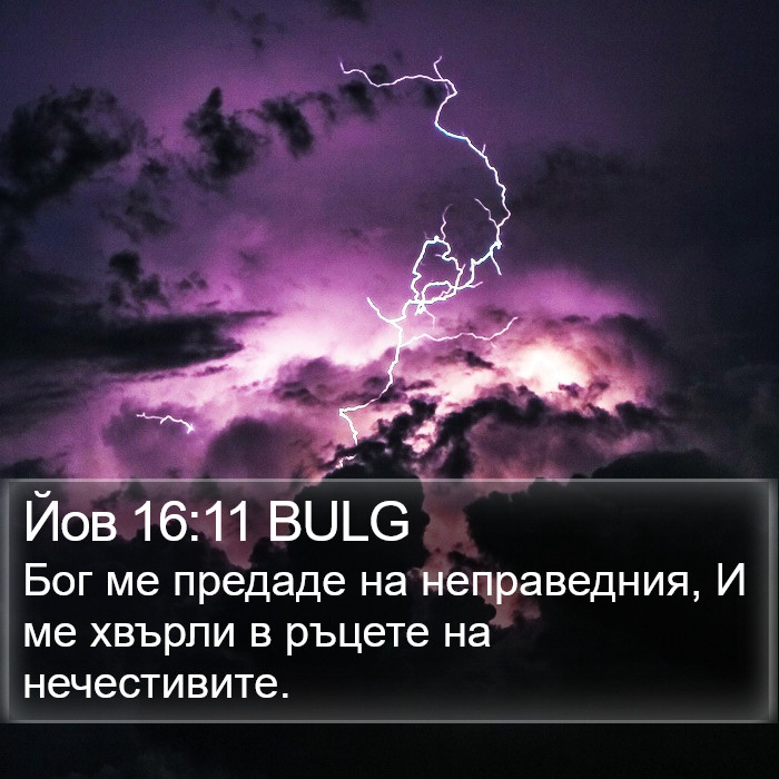 Йов 16:11 BULG Bible Study