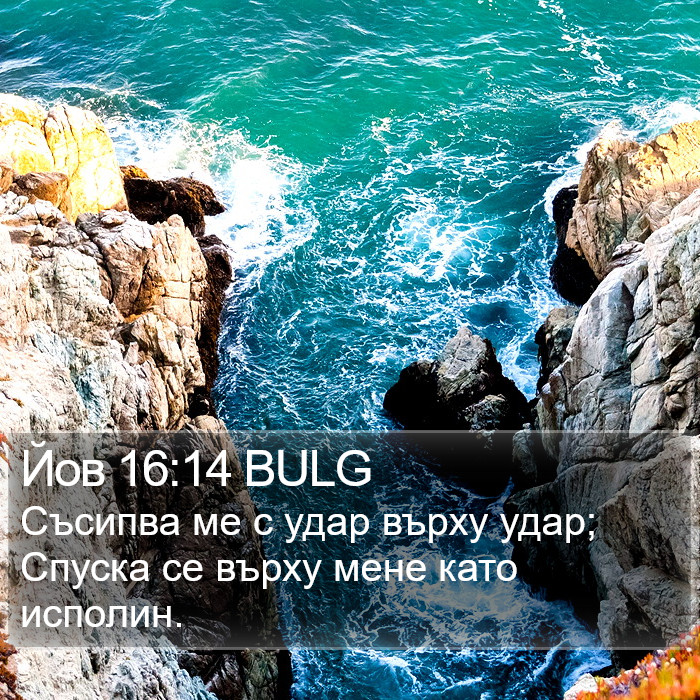 Йов 16:14 BULG Bible Study