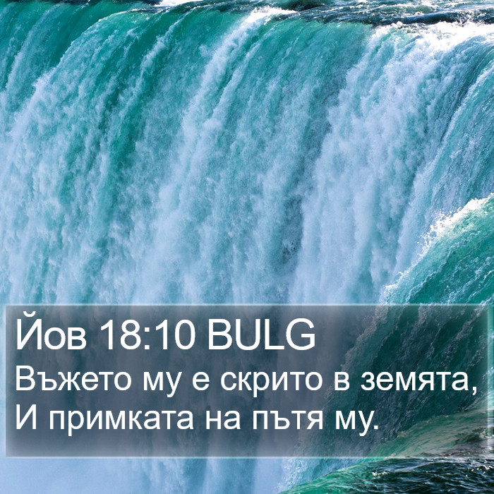 Йов 18:10 BULG Bible Study