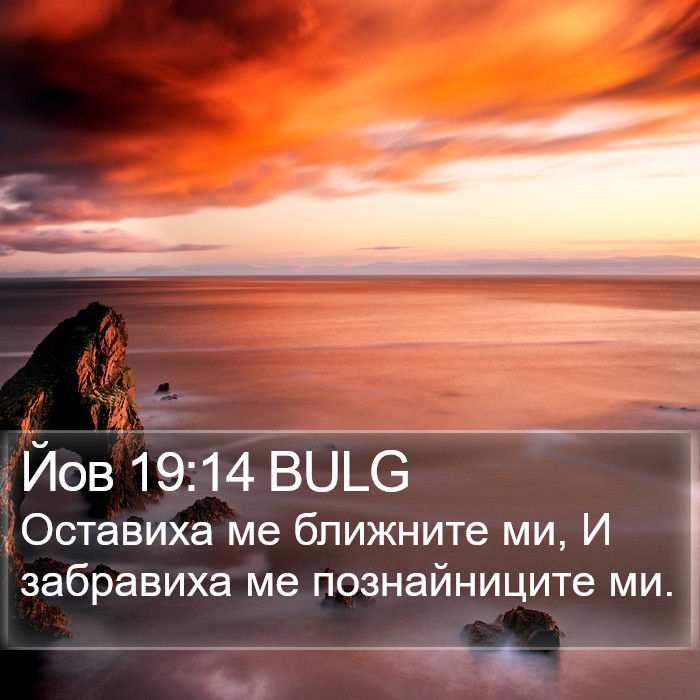 Йов 19:14 BULG Bible Study