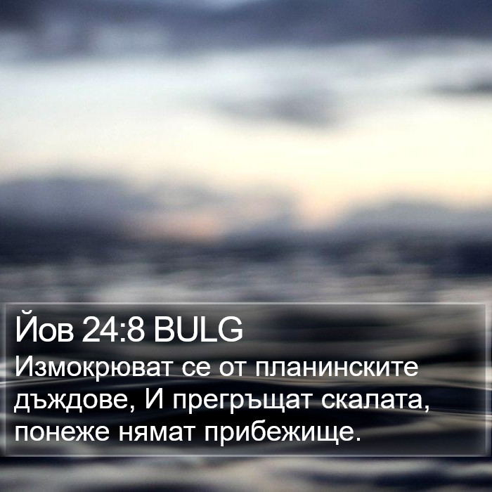 Йов 24:8 BULG Bible Study