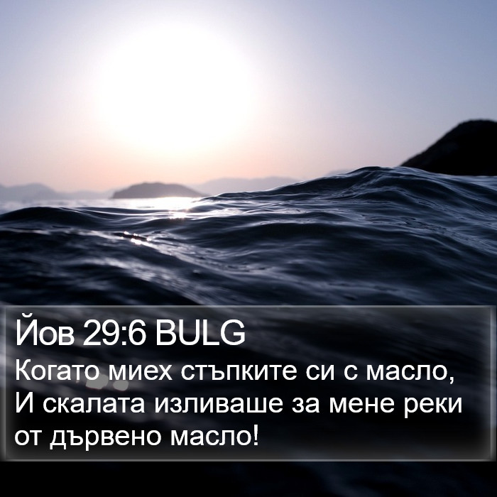 Йов 29:6 BULG Bible Study