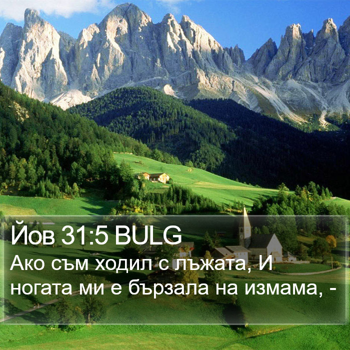 Йов 31:5 BULG Bible Study