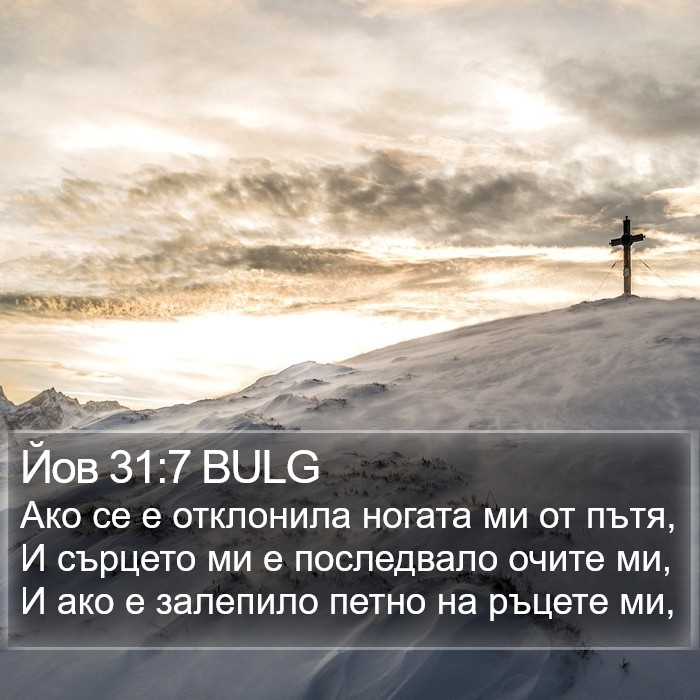 Йов 31:7 BULG Bible Study