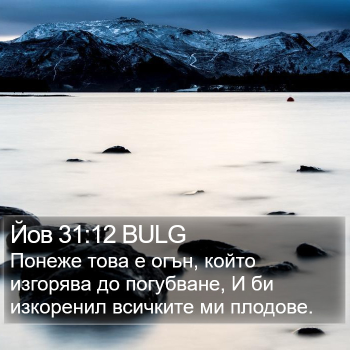 Йов 31:12 BULG Bible Study