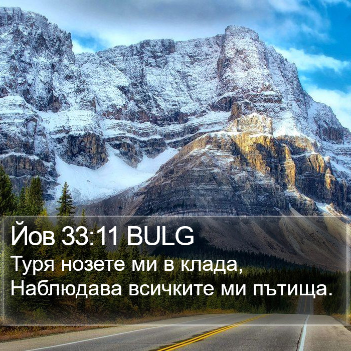 Йов 33:11 BULG Bible Study