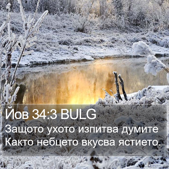 Йов 34:3 BULG Bible Study