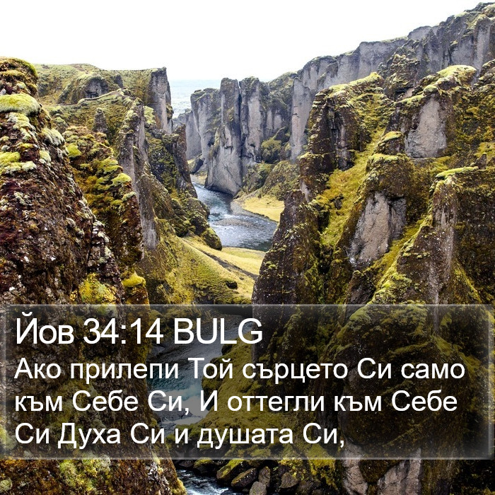 Йов 34:14 BULG Bible Study