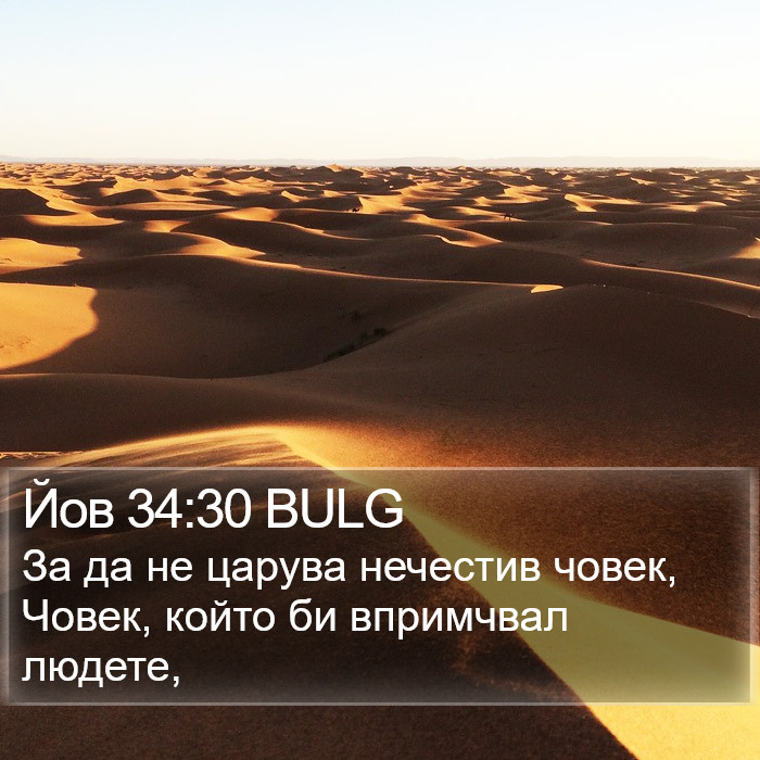 Йов 34:30 BULG Bible Study