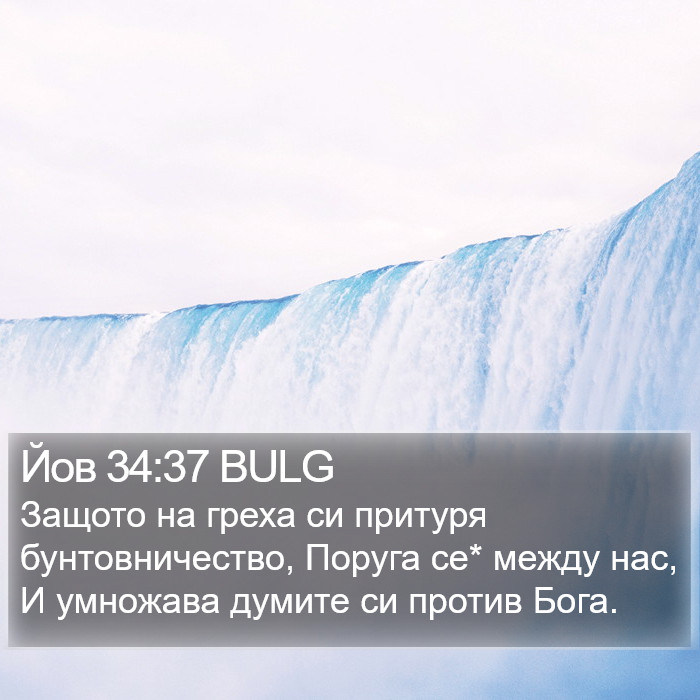 Йов 34:37 BULG Bible Study