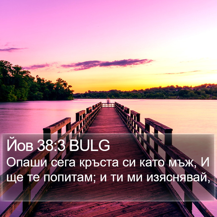 Йов 38:3 BULG Bible Study