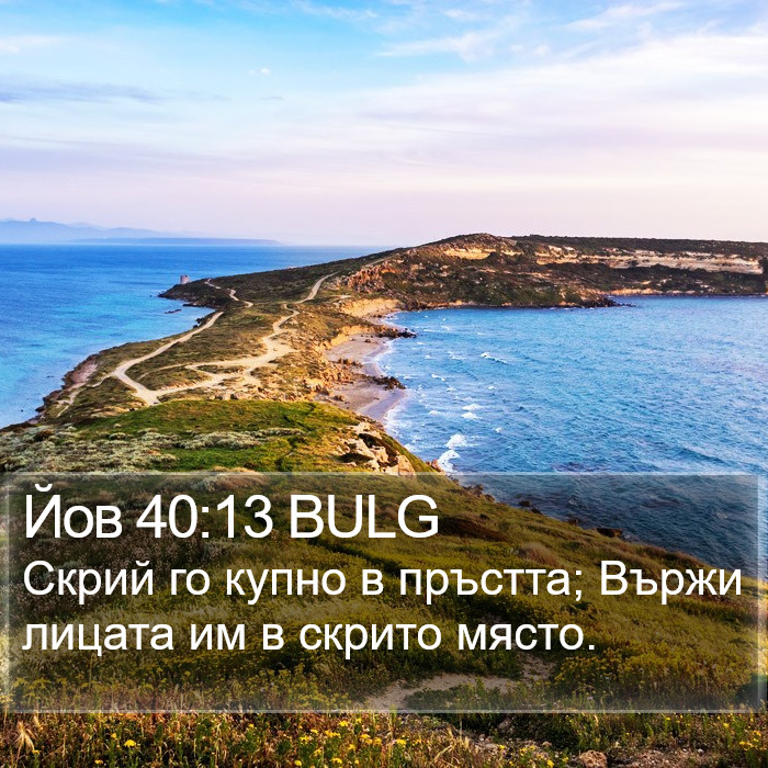 Йов 40:13 BULG Bible Study