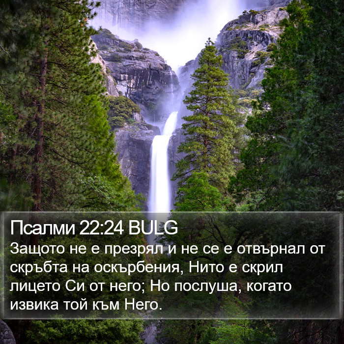Псалми 22:24 BULG Bible Study