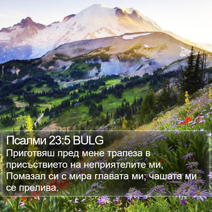 Псалми 23:5 BULG Bible Study