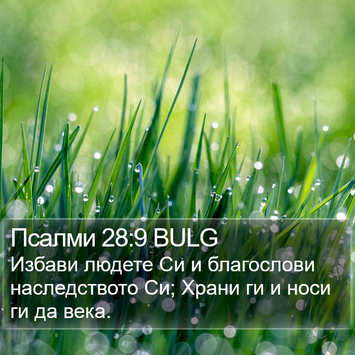 Псалми 28:9 BULG Bible Study