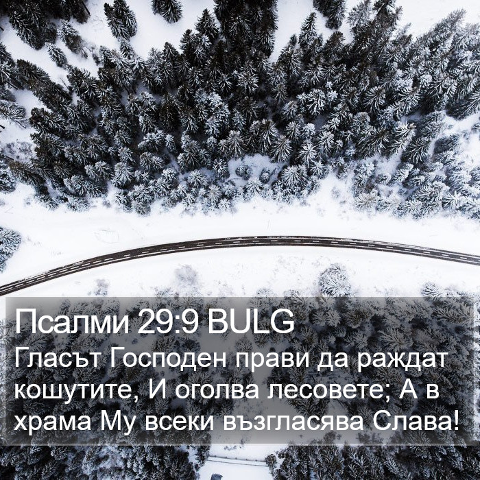Псалми 29:9 BULG Bible Study