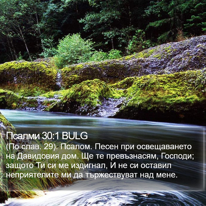 Псалми 30:1 BULG Bible Study