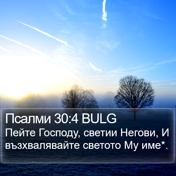 Псалми 30:4 BULG Bible Study