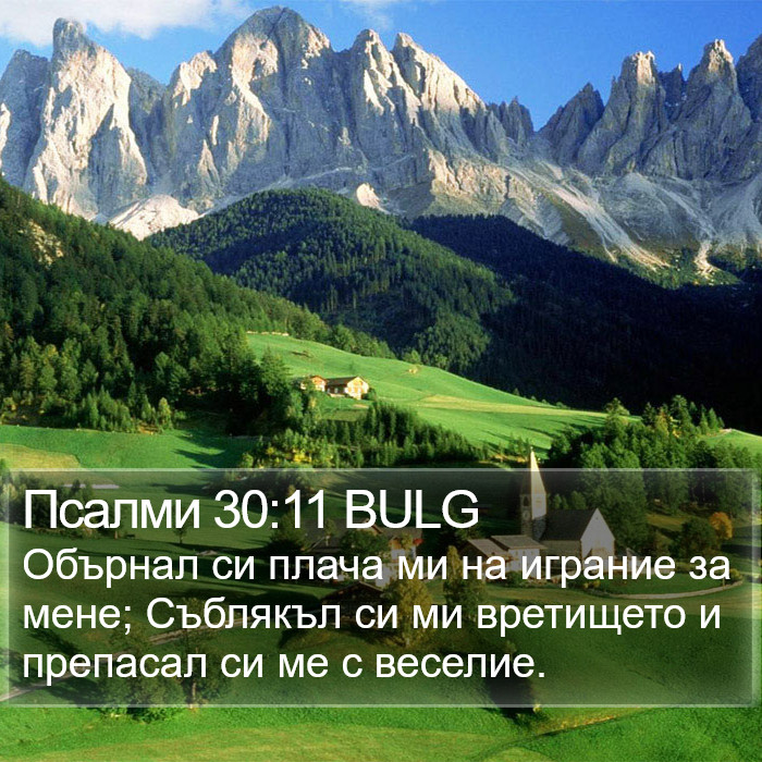 Псалми 30:11 BULG Bible Study