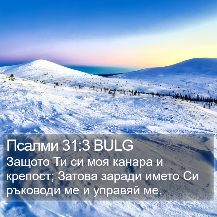 Псалми 31:3 BULG Bible Study