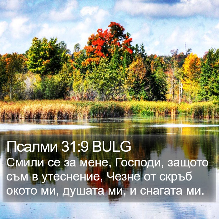 Псалми 31:9 BULG Bible Study