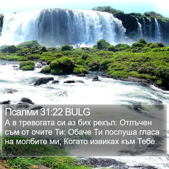 Псалми 31:22 BULG Bible Study