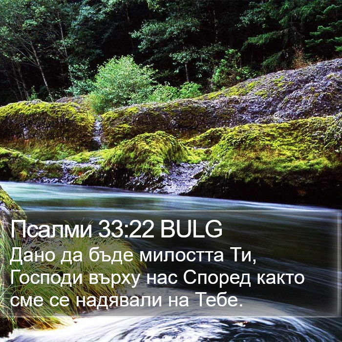 Псалми 33:22 BULG Bible Study