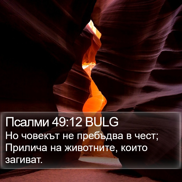 Псалми 49:12 BULG Bible Study