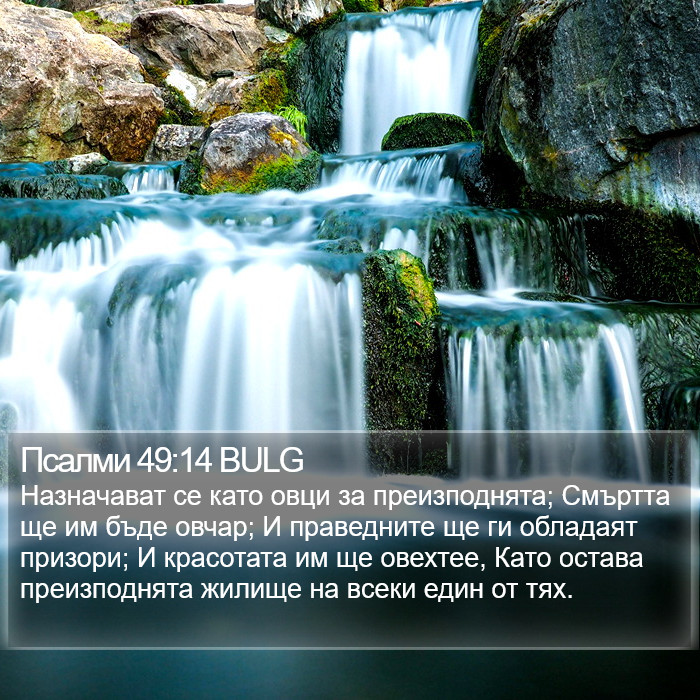 Псалми 49:14 BULG Bible Study