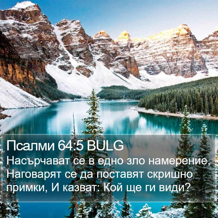 Псалми 64:5 BULG Bible Study