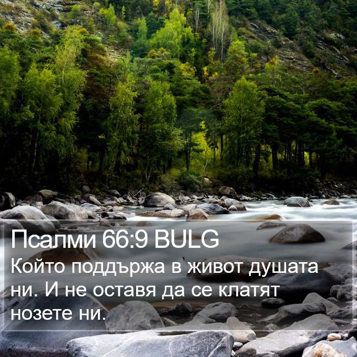 Псалми 66:9 BULG Bible Study