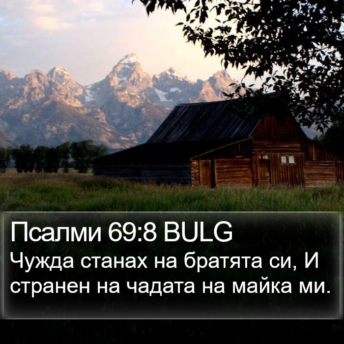 Псалми 69:8 BULG Bible Study