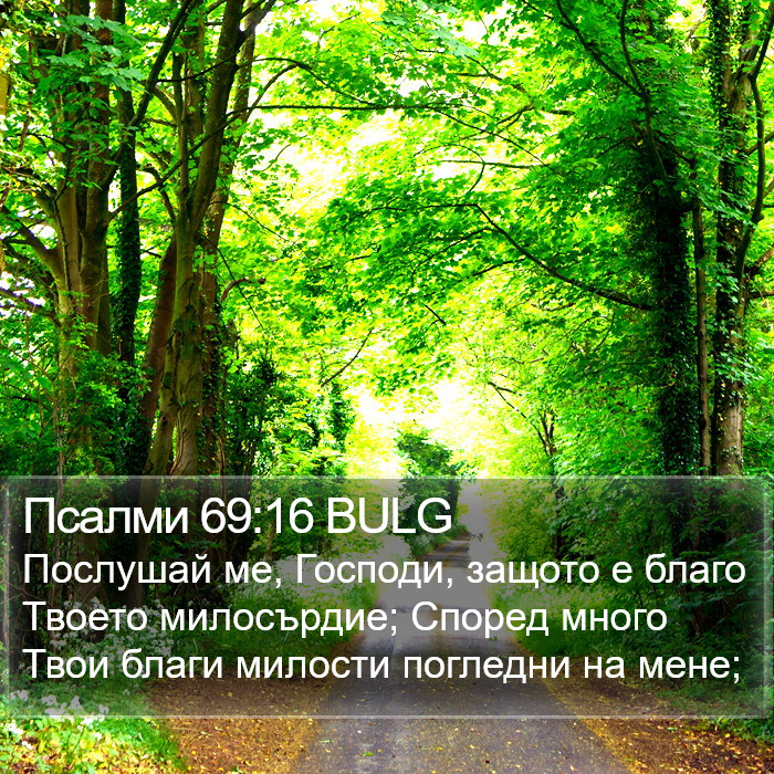 Псалми 69:16 BULG Bible Study