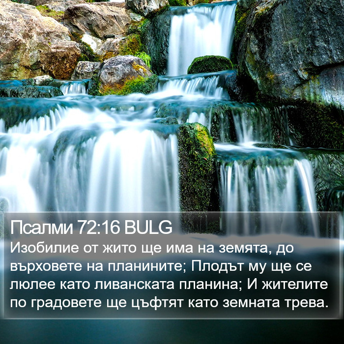 Псалми 72:16 BULG Bible Study
