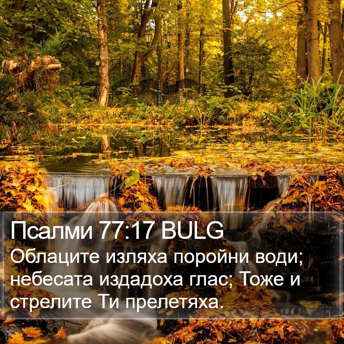 Псалми 77:17 BULG Bible Study