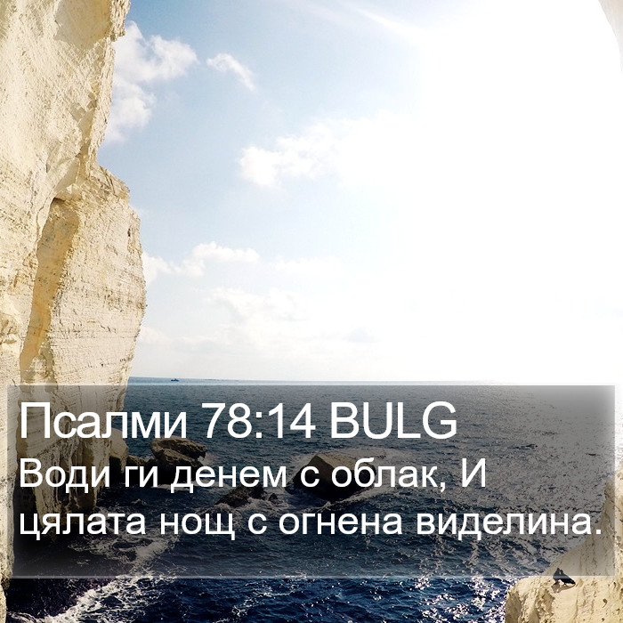 Псалми 78:14 BULG Bible Study