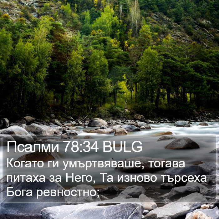 Псалми 78:34 BULG Bible Study