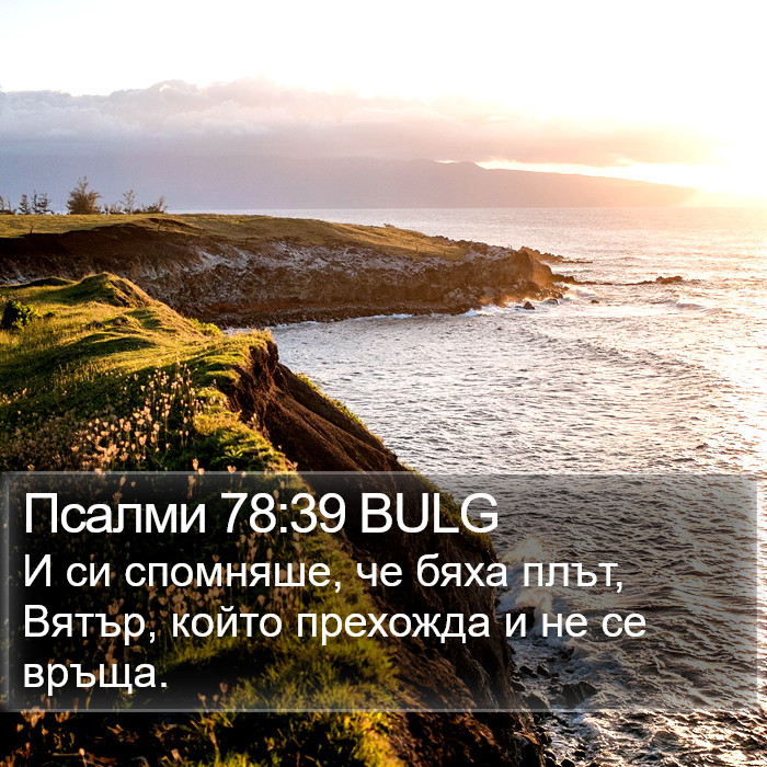 Псалми 78:39 BULG Bible Study