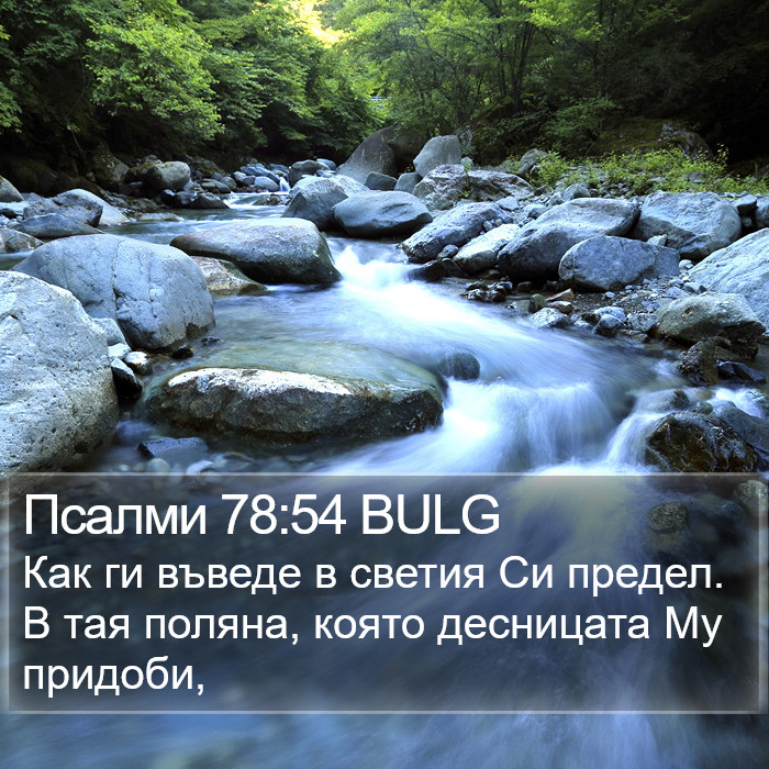 Псалми 78:54 BULG Bible Study