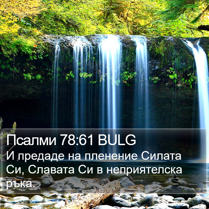 Псалми 78:61 BULG Bible Study