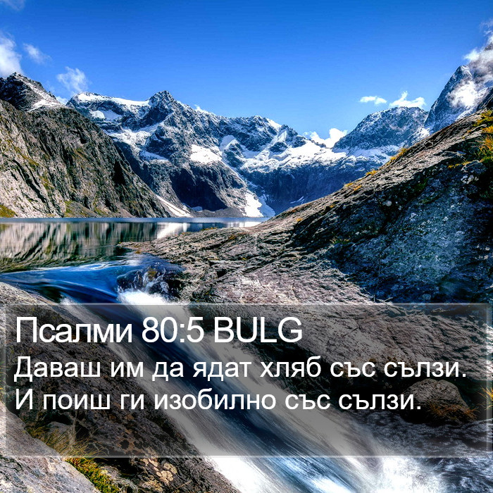 Псалми 80:5 BULG Bible Study